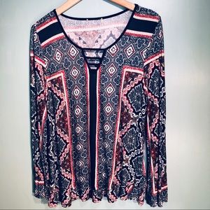 One World Long Sleeve Top Rayon